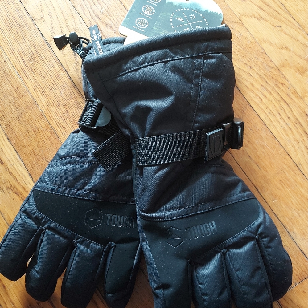 Tough Outdoors Premium Gear - *new* Ski Gloves - Winter - Black - Waterp… - Picture 1 of 4
